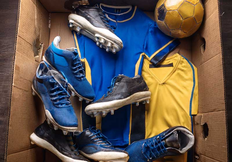 Recycle old football kit